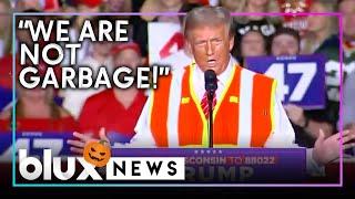 Trump Rally Speech in Full Garbage Collector Outfit  ️ | #blux "