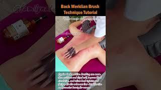 Back Meridian Brush Technique Tutorial #meridianbrush #backmassage #simplemassage #healthandwellness