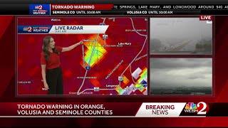 Tornado reported in Lake Mary on I-4 north of Orlando