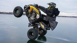 Quad Wheelies on Thin Ice