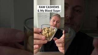 Raw cashews and my blood sugar. #glucose #bloodsugar #insulinresistant1 #cashews