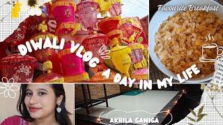 My Deepavali🪔 Vlog -30 | A day in my life |#deepavali #vlog #Diwali #vloger #youtube | Akhila Ganiga