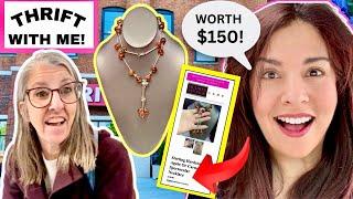 The Niche Lady Watched Me Thrift Shop 20 Pieces Of Great Vintage Jewelry! Thrift With Me!