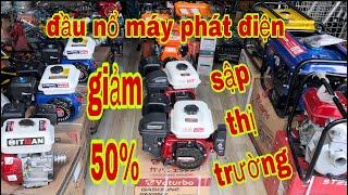 DŨNG NGUYỄN  đầu máy nổ 7,5HP máy phát điện các hãng xả kho giảm 50%  tặng quà khủng