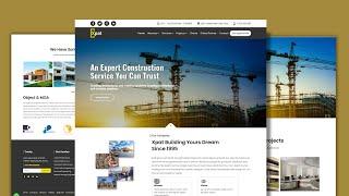 How to make Construction Website Company with bootstrap5 | Free Source Code