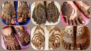 Beautiful simple foot Mehandi designs ideas 2025 | wedding mehndi design | part wear henna ideas2025