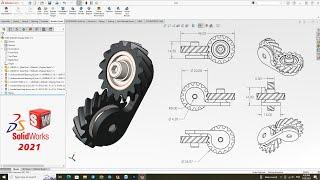 Solidworks Tutorial : Designing a gear fidget in solidworks with geartrax plugin