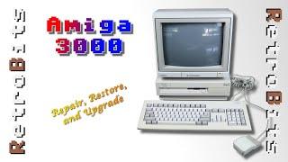 Amiga 3000 First Look, SCSI2SD + RAM Upgrade, and Battery Leak Repair