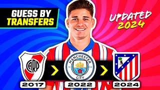 GUESS THE PLAYER BY THEIR TRANSFERS - SEASON 2024/2025 | QUIZ FOOTBALL TRIVIA 2024