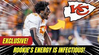  EXCLUSIVE! ROOKIE'S ENERGY IS INFECTIOUS! CHIEFS NEWS TODAY! LATEST NFL NEWS!