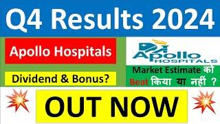 APOLLO HOSPITALS Q4 results 2024 | APOLLO HOSPITALS results today | APOLLO HOSPITALS Share News