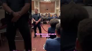 At Pete Hegseth Hearing: NO WAR WITH IRAN!