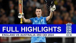 ENGLAND VS AUSTRALIA FULL HIGHLIGHTS 3RD ODI MATCH 2024 | ENG VS AUS