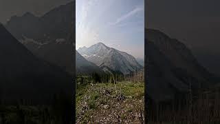 On the way to Mount Buller in Kananaskis Country (July - wildfire smoke)