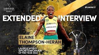 Elaine Thompson-Herah Extended Interview - Laureus World Sportswoman of the Year 2022