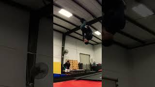 Coach JuJu: Double Back Flip!  #shorts #tumbling