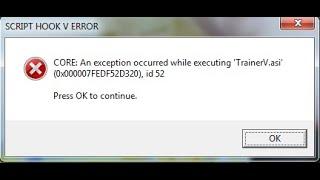 FIX Script Hook V Error CODE  An error occurred while executing 'Menyoo asi' GTA 5