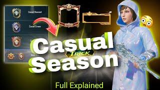 Trick for Casual Season Rank System in PUBG | Complete Mission casual season pubg