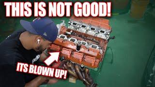 I BLEW UP MY 1000HP DODGE HELLCAT MOTOR! ITS WORSE THAN WE THOUGHT! EP.2