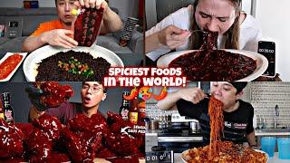 Mukbangers VS Competitive Eaters! SPICIEST FOODS IN THE WORLD️️️