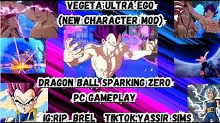 VEGETA ULTRA EGO(CHARACTER MOD):DRAGON BALL SPARKING ZERO PC GAMEPLAY #vegeta #vegetaultraego #2024