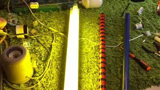 Homade (DIY) colored fluorescent tubes