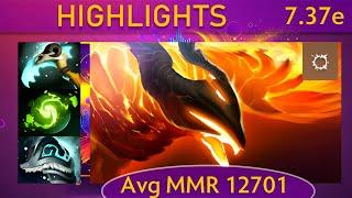 ⭐ 7.37e Phoenix |K+A-D - 30 KP - 76%| Mid Highlights - Dota 2 Top MMR