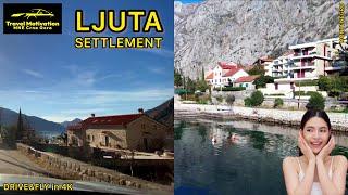 LJUTA u Boki Vožnja i snimak dronom Februar 2024 - LJUTA Settlement [Drive&Fly] MNE Crna Gora