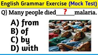 English Grammar Exercise || Preposition Mock Test with Explanation || 30 Questions from Proposition