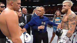 JAKE PAUL vs NATE DIAZ Full Fight Highlight