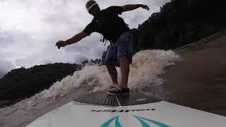 RIVER SURF! in Washington DC! Potomac River's Center Chute