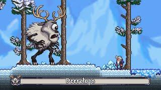 Terraria 1.4.3 added an Insane Boss Fight... Deerclops (Master Mode)