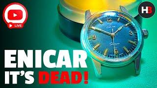 It's DEAD! Vintage Enicar Sherpa not running! Full unedited strip down of this stunning Swiss watch