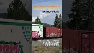 BNSF Provo to Stockton with NS 1066 “New York Central” in Beautiful Verdi, NV!!!!