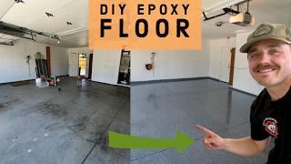DIY Expoxy Garage Floors in 24 HRS? Our new house!
