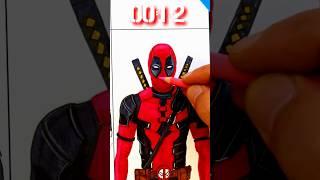 Drawing deadpool in 30 min #short  #cunsart #deadpool