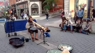 Quebec City street musician Philippe Gagne