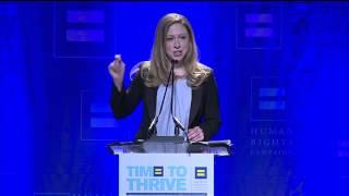 Chelsea Clinton at the HRC Time To THRIVE Conference