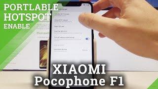 How to Create Portable Hotspot on XIAOMI Pocophone F1 - Share Wi-Fi