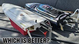 Mini-Dom 17" vs Recoil 2 18" - Mini Mono Comparison Best Rc Boat