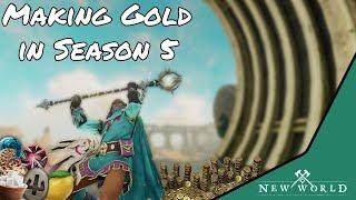 Making gold in Season 5 - New World [Season 5]