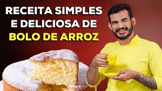 RECEITA SIMPLES E DELICIOSA DE BOLO DE ARROZ | BOLO DE ARROZ SIMPLES E FÁCIL DE FAZER