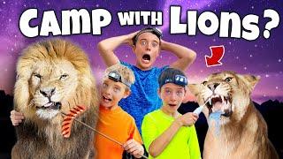 Camping with Lions, Leopards & Elephants in Africa! Kids Adventures