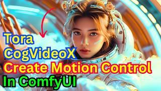 CogVideoX With Tora In ComfyUI Create Motion Control For Open Source AI Video Models