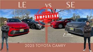 The new 2025 Toyota Camry LE vs SE. Which is better? Full specs