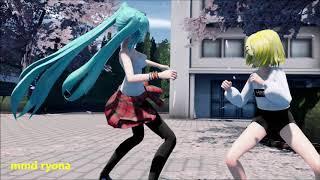 Battle Rin VS Miku - MMD 4K HD -Chapter 2 (MOTION DL)