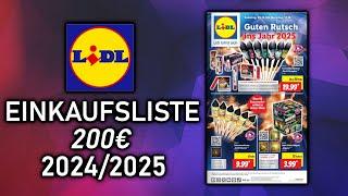 LIDL FEUERWERK EINKAUFSLISTE/KAUFBERATUNG 2024  | 50 EURO [#1]