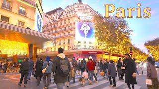 Paris, France  - Inside of Galeries  Lafayette | Paris Christmas 2024 | Paris 4K HDR