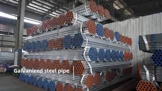 China supplier galvanized steel seamless pipe and tube