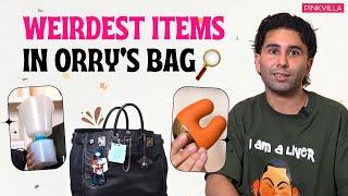 WEIRDEST Things In Orry's Mystery Bag | What's in my Bag Ft. @orryawa  | Pinkvilla | ORRY